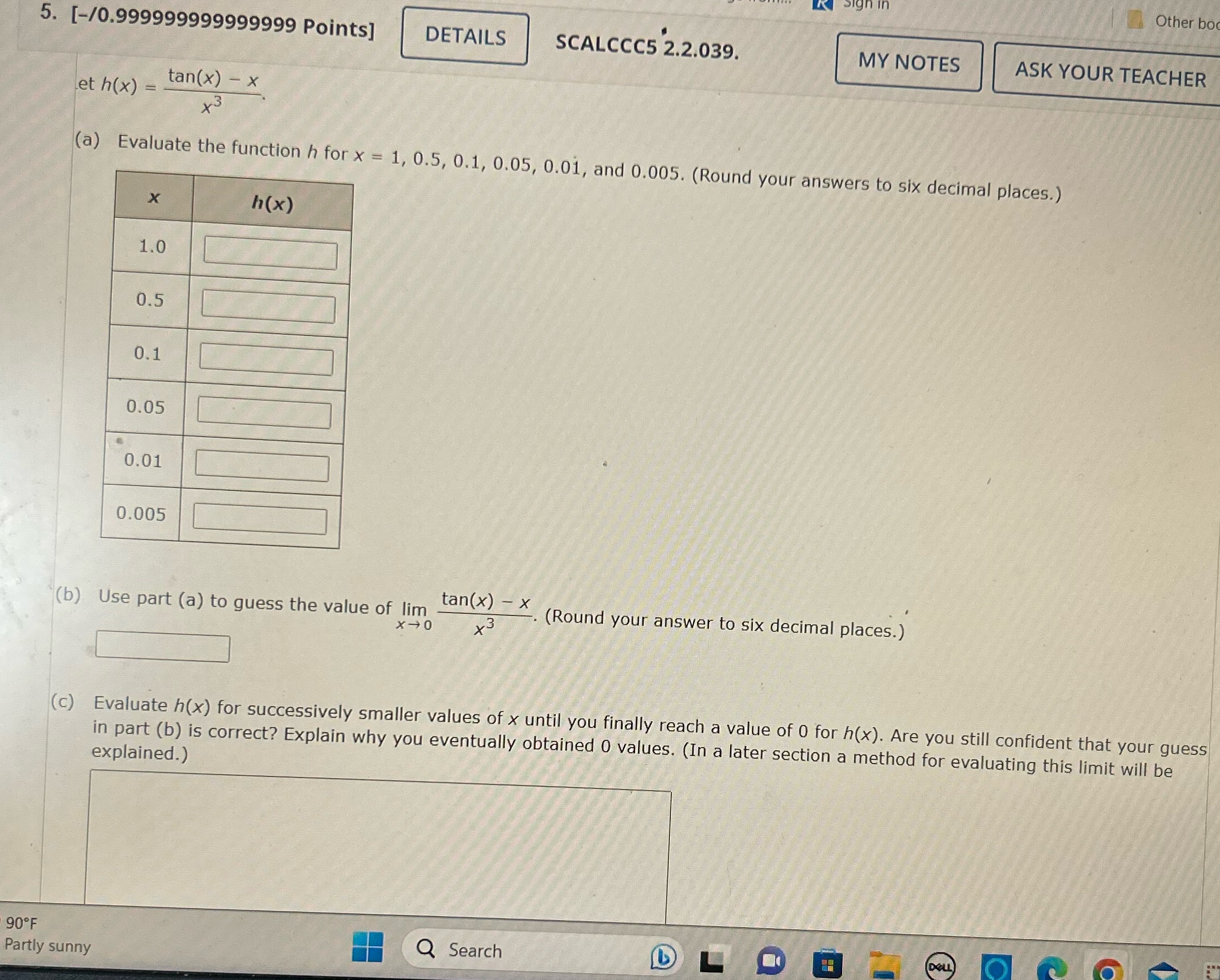 (d) Graph the function h in the viewing rectangle [-1, 1] by