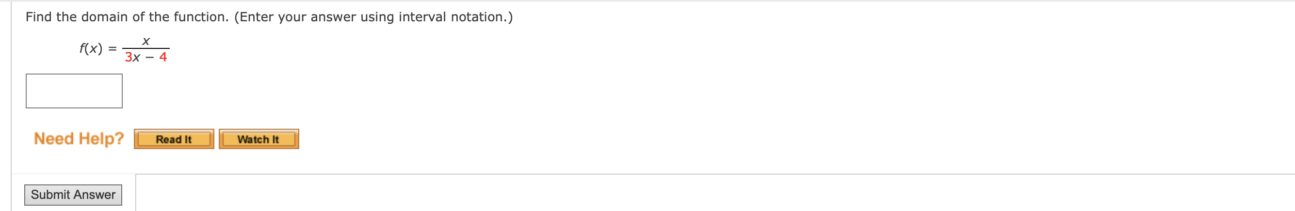 f(x) = 0. X = (e) State the domain and range of