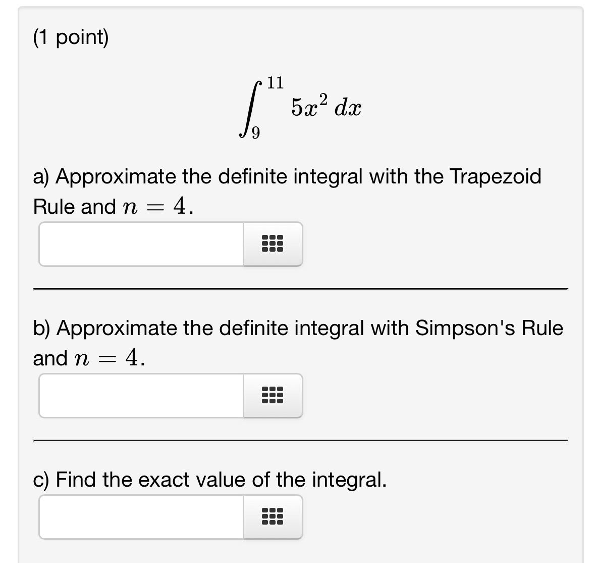 Can someone solve this problem? (1 point) 11 / 5:32 dm 9