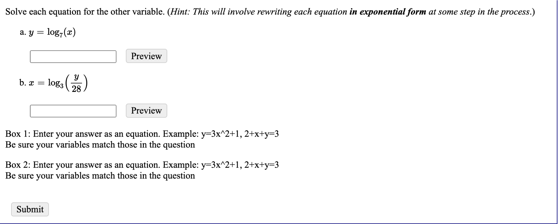 calculation (like 5/3, 2A3, 5+4) Enter DNE for Does Not Exist, 00