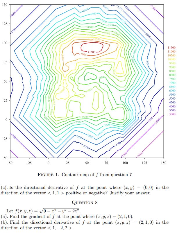 y) = (1,2) in the direction of the vector . Hint: Find