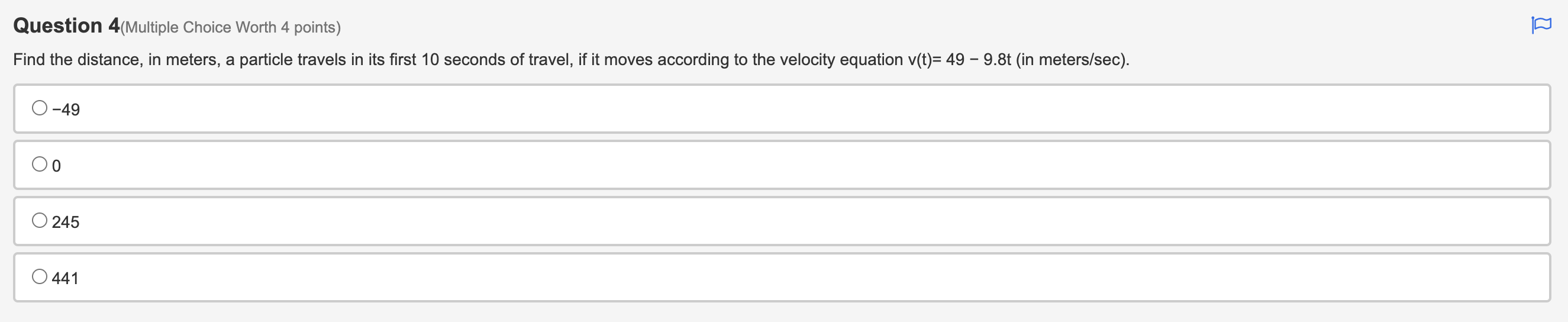 in cubic units, of the solid? 0% 20 U Question 3(Multiple Choice