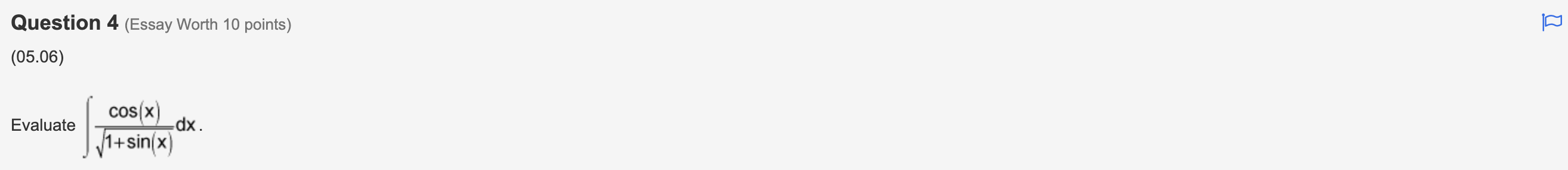 (05.02) Water leaks from a tank at the rate of r(t) gallons