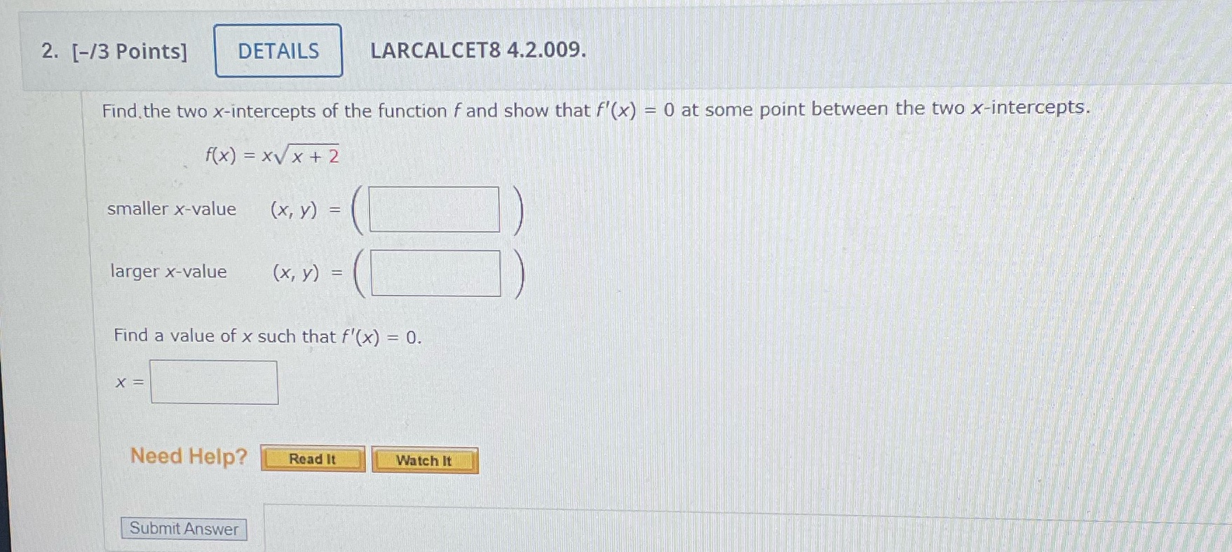 Show the steps with the correct answer if you can 2. [-/3