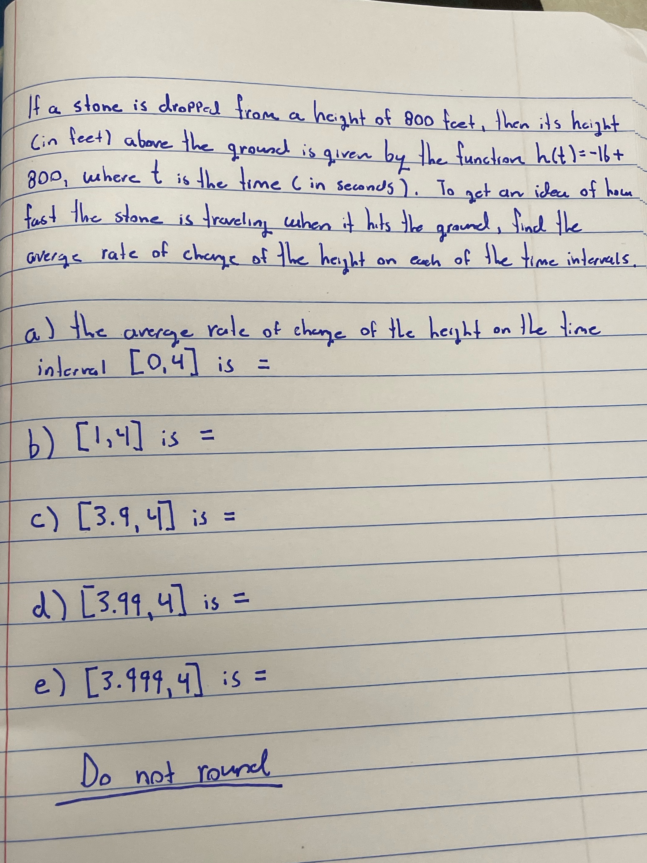 #24 math problem If a stone is dropped from a height of