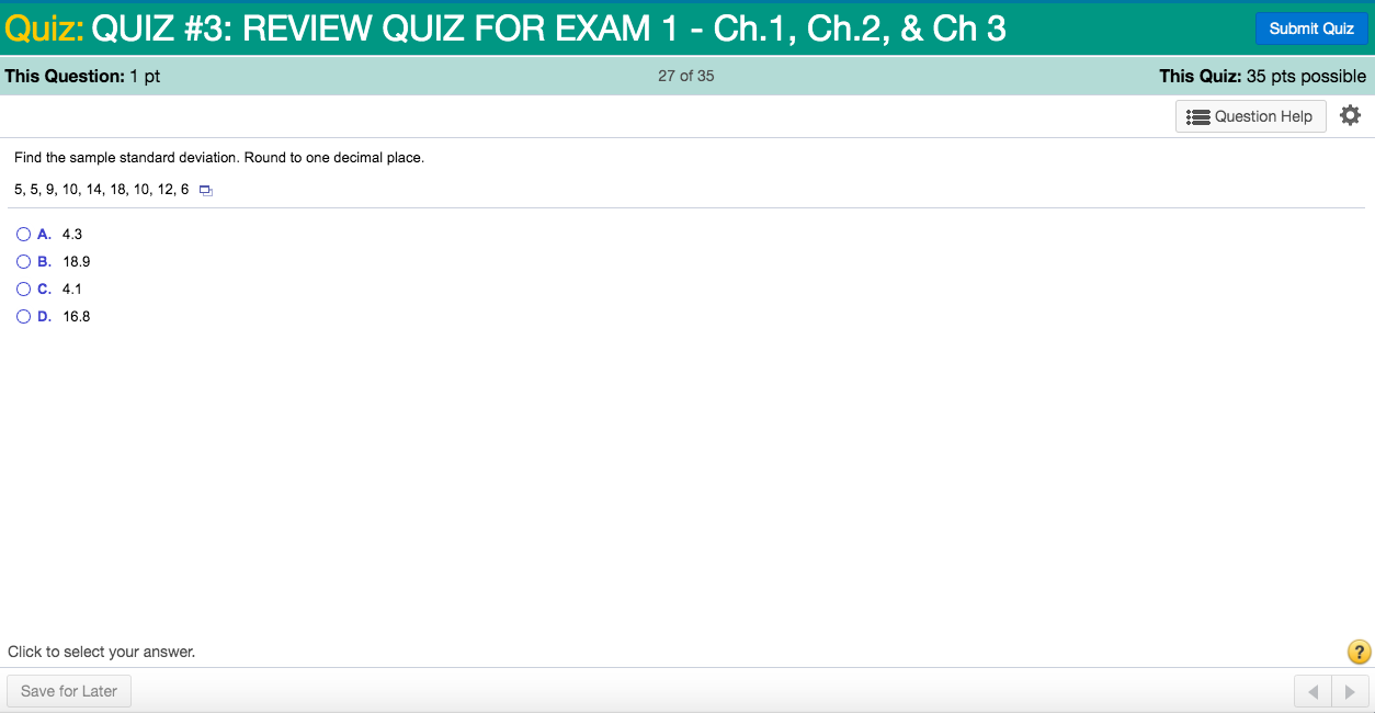 Which class has the highest frequency? O A. 105 O B. 90-99