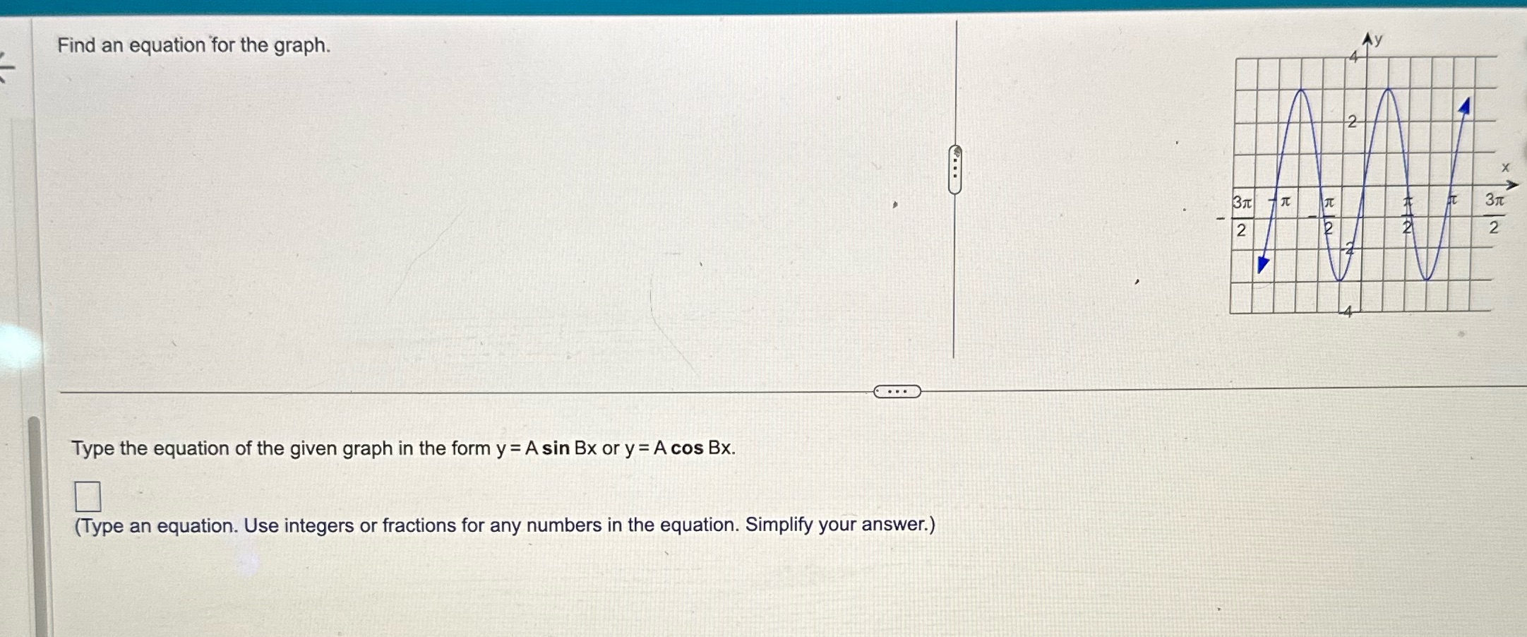  Find an equation for the graph. Ay 2 X 2 2