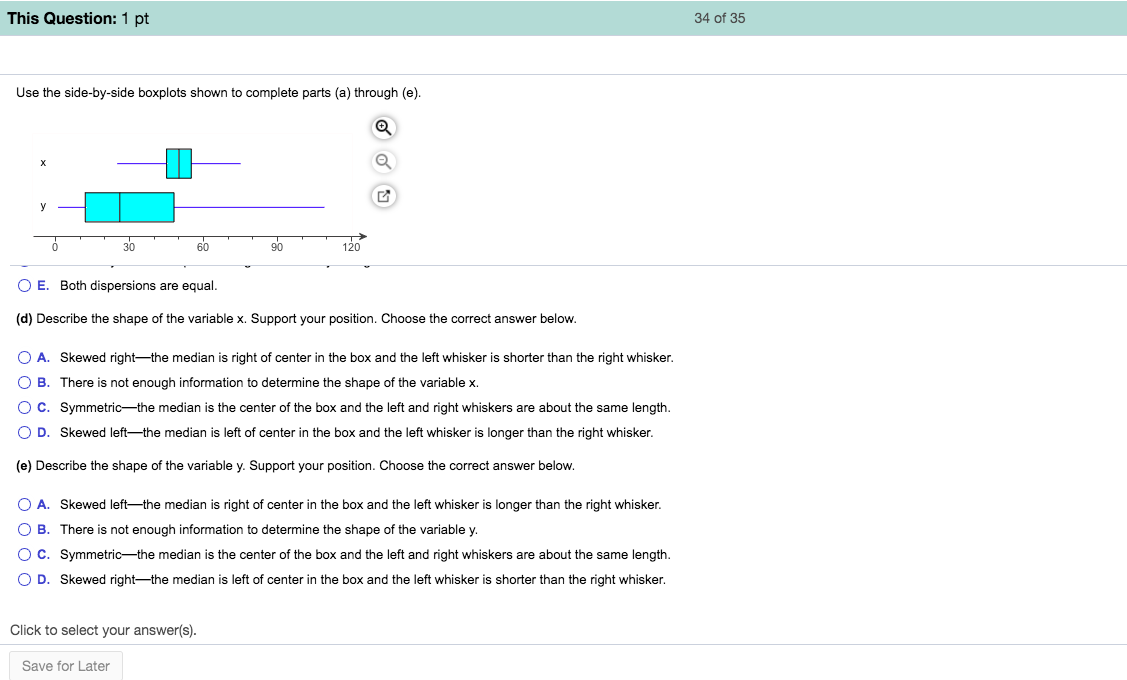 the nearest whole number. The frequency of each class is labeled above