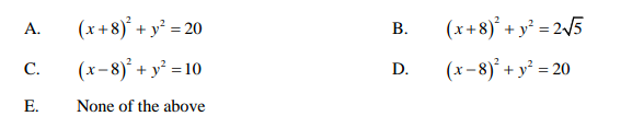 =0 A. (-3, 2) and (-3, -2) B. (3, 2) and (3,