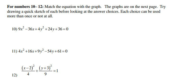 -3), (-3,3), (0, 0) E. No solution F. None of these16. Graph