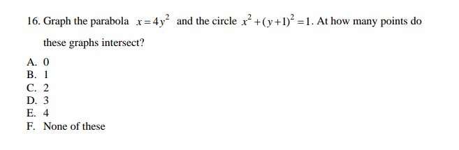 determine which description listed below best describes the graph of the equation.