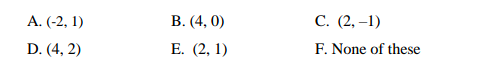 not at all. A. Ellipse B. Parabola C. Point D. Two intersecting