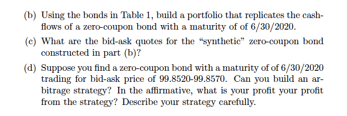 question 3. Today is June 30 2019, and you obtain the following