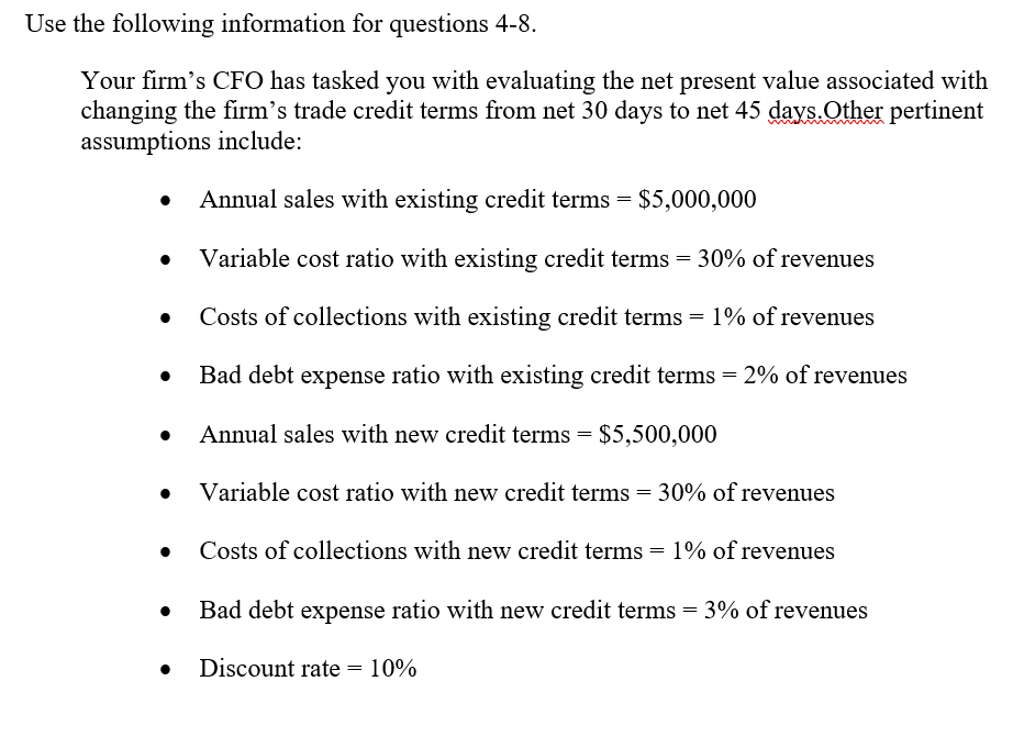 18%, what is the NPV of extending credit to the new customer?