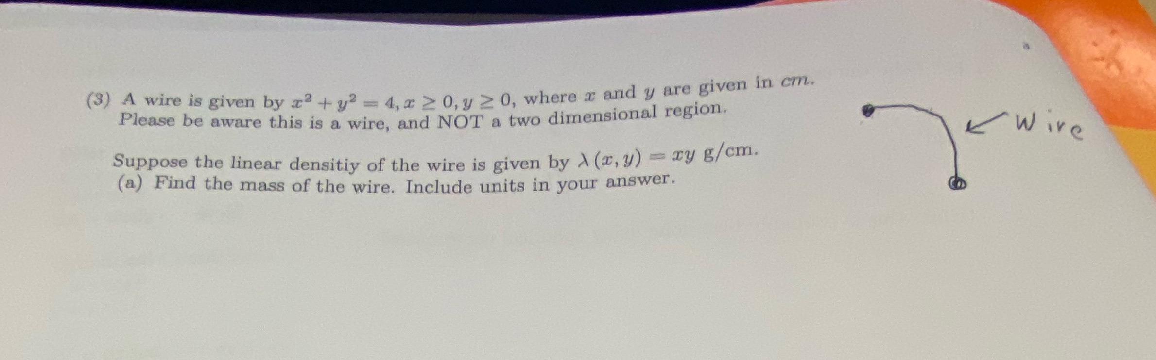 Hello! Please help me out with this calculus 3 problem. I just