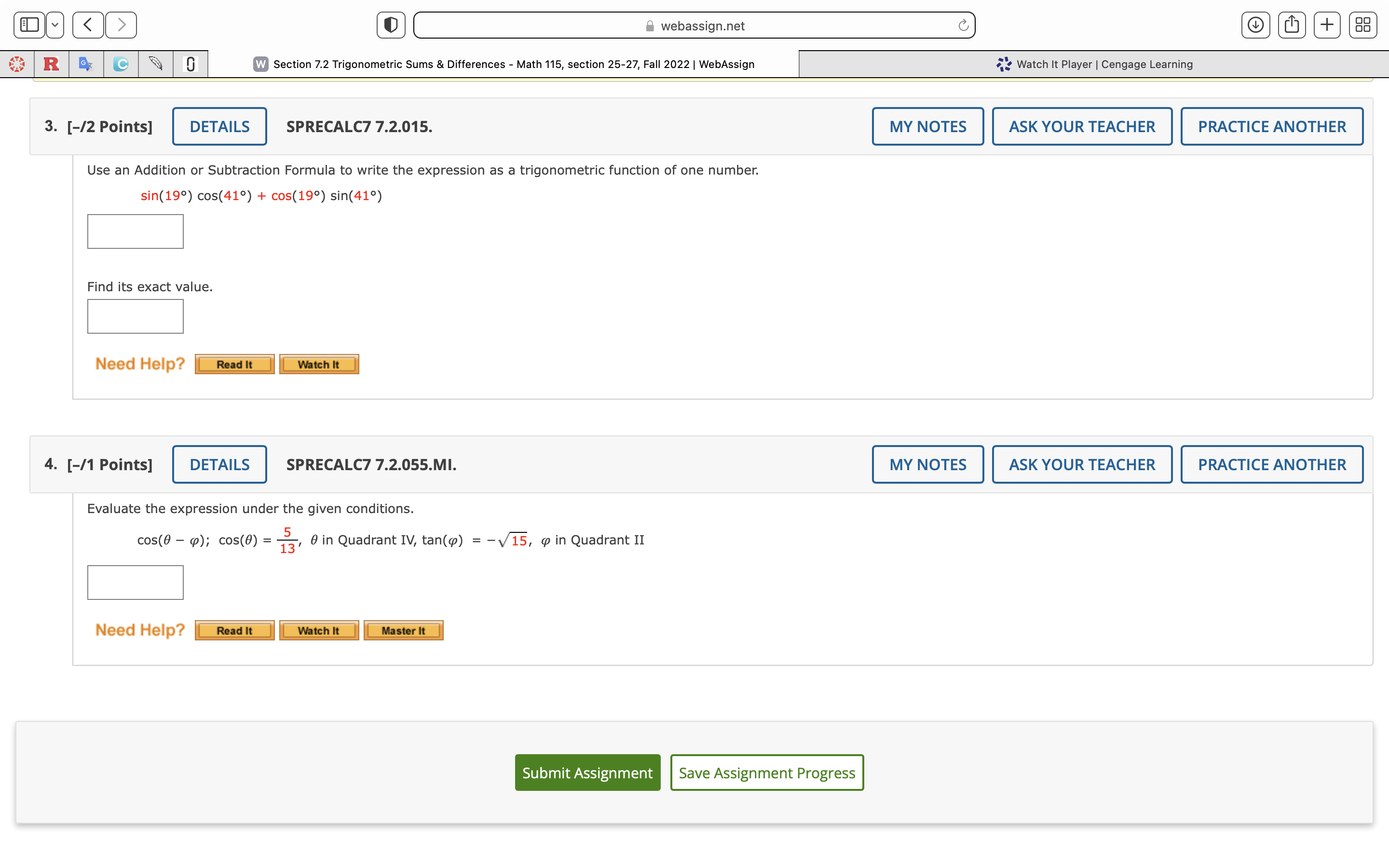 YOUR TEACHER PRACTICE ANOTHER Use an Addition or Subtraction Formula to write