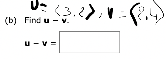 of each vector. slopeu slope Interpret your results. O u and v