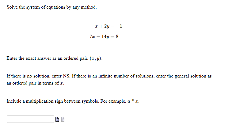 an ordered pair in terms of :r:_ 1: Include a multiplication sign
