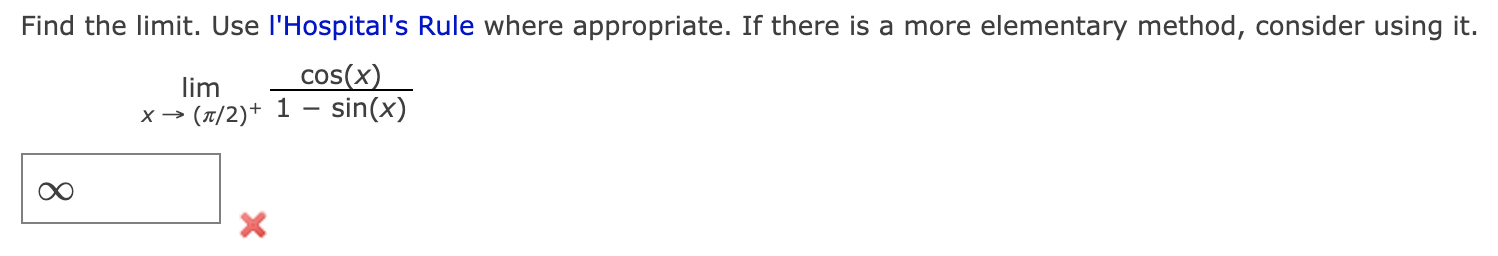 questions. Thank you!1. Find the limit. Use I'Hospital's Rule where appropriate. If