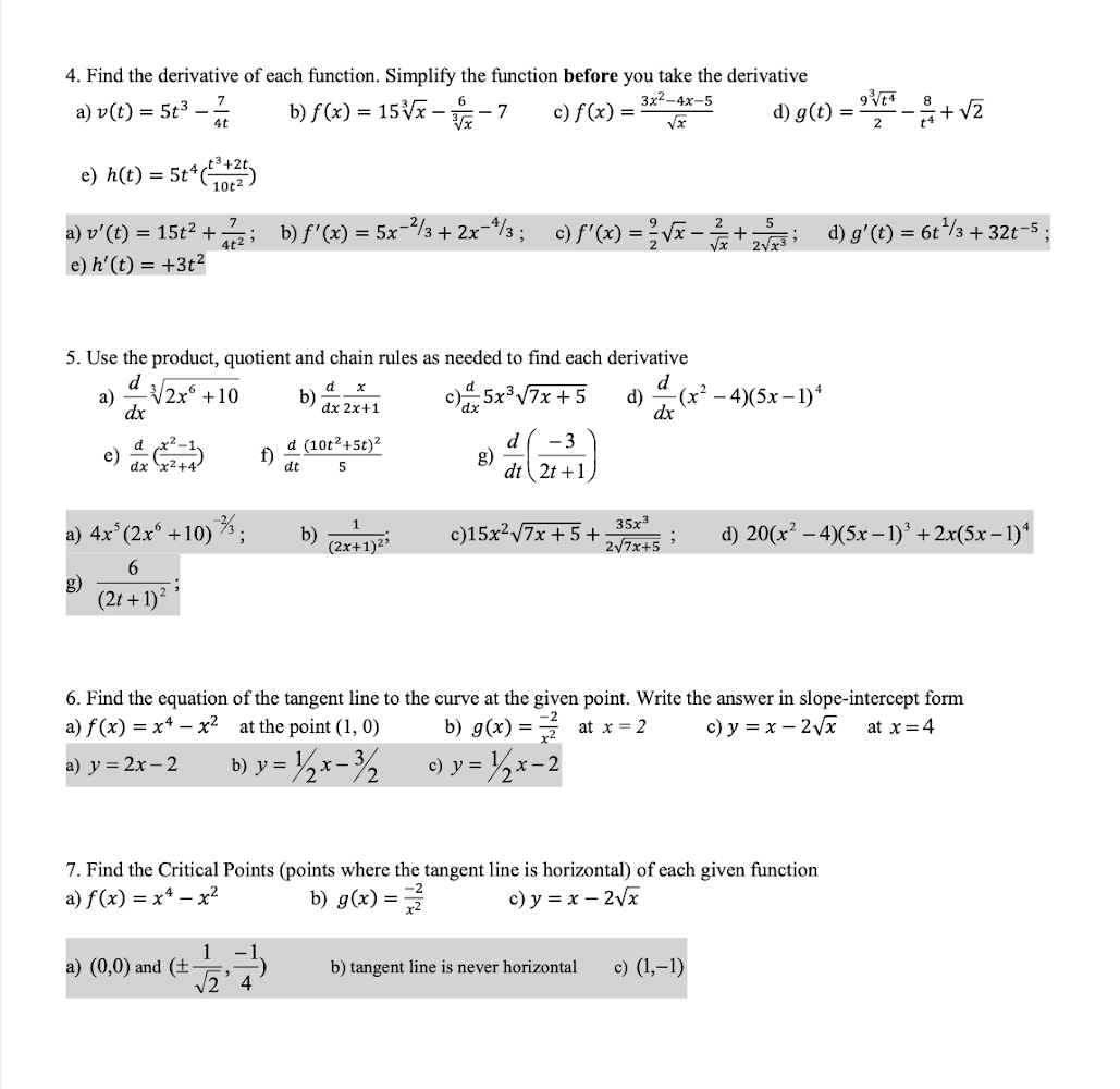 show all work and provide a step by step breakdown / explanation