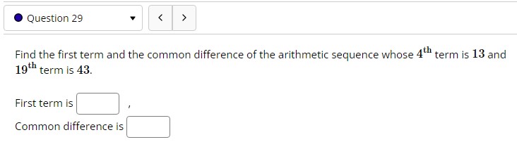 term a3 =. Question 46 l{Suture the equation in standard form of