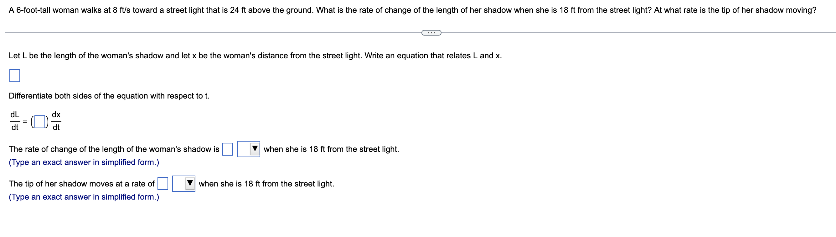 dt ' ( dt The rate of change of the length of