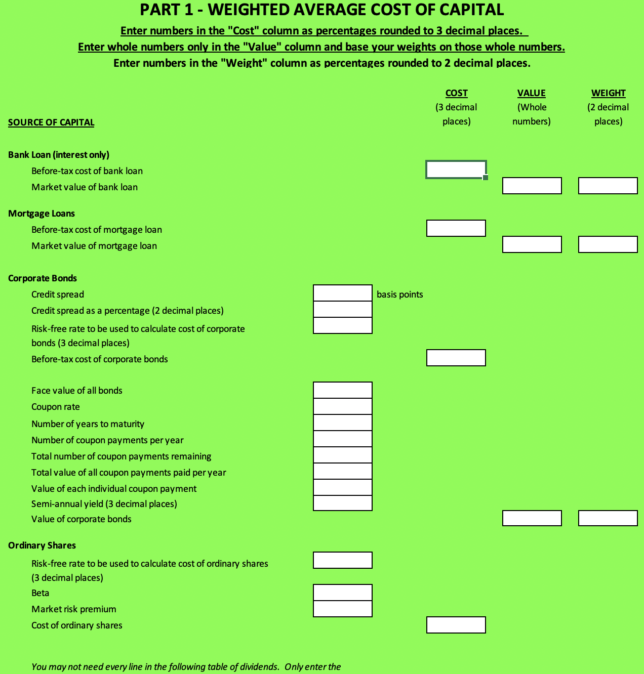 and Profitability Index, and make your recommendation as to whether the project