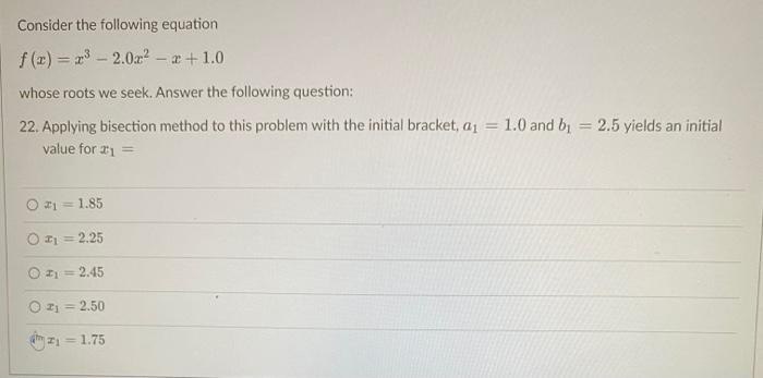 Solve correctly or else do not attempt. Consider the following equation f