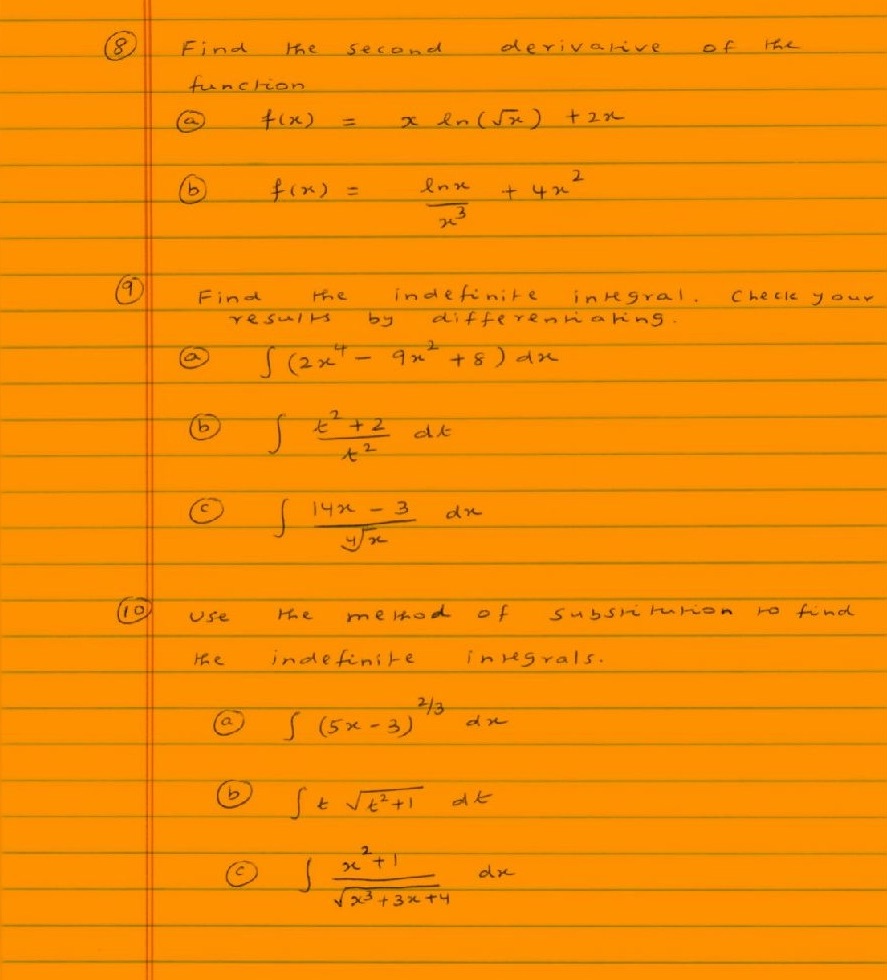 Need help with this. All work including the algebra. 18 Find the