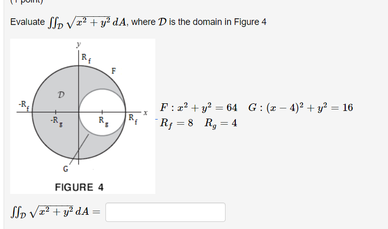  Evaluate Sfp va2 + y2 dA, where D is the domain
