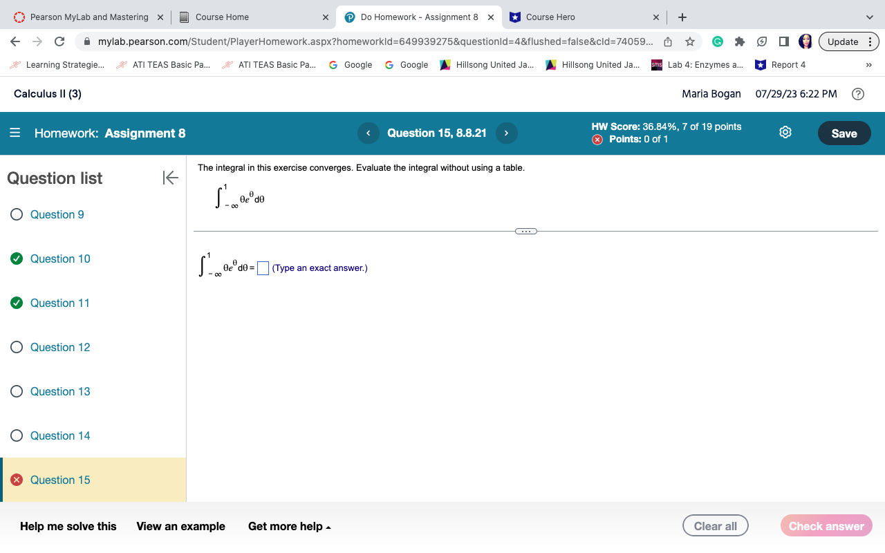 4: Enzymes a. Report 4 Calculus II (3) Maria Bogan 07/29/23 6:21