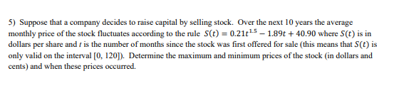 (i) Determine the intervals on which the following functions are increasing and