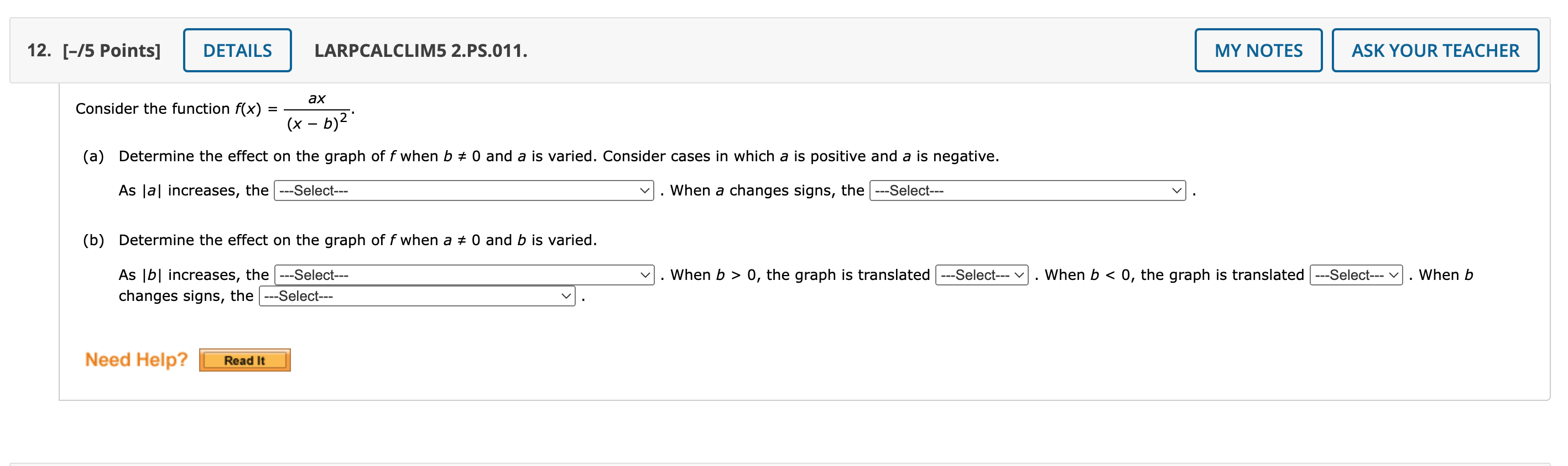 3) and falls to the right f(x) = 3. [-/5 Points] DETAILS