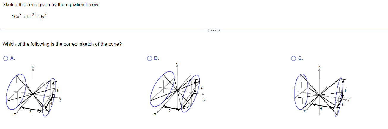 I. II I). Determine the graph of the cylinder. x2 + yz