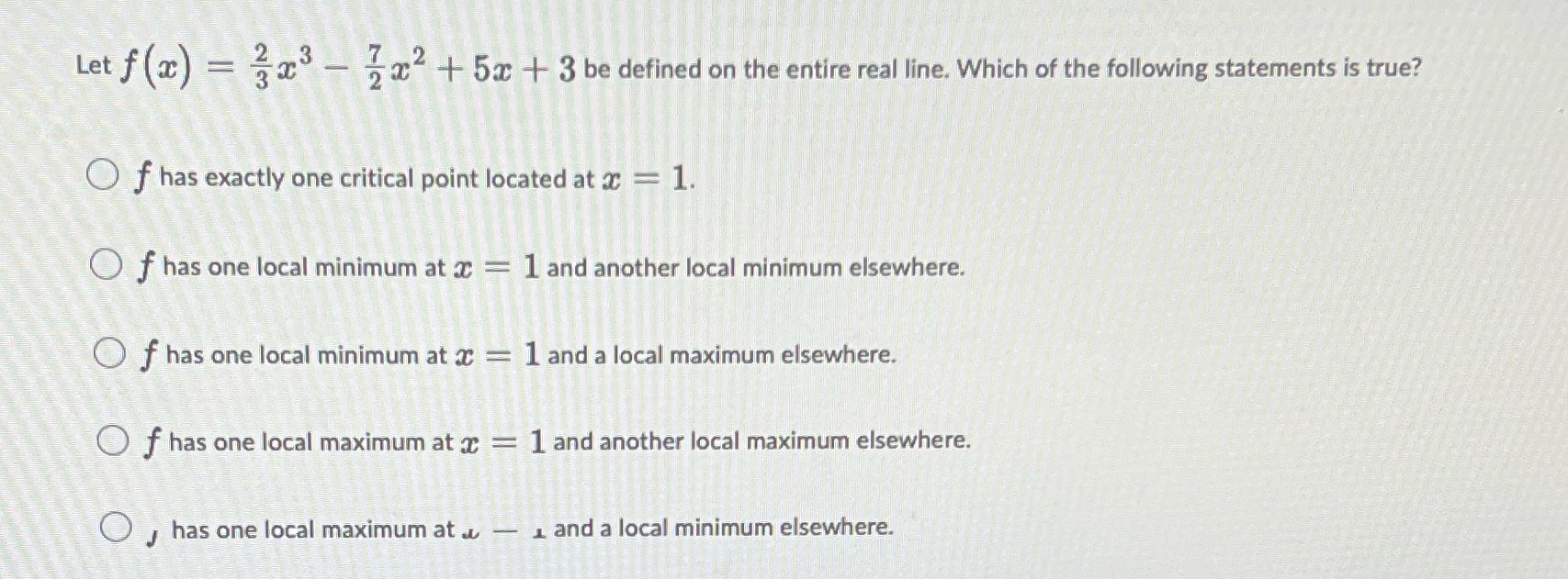 Let f (a) = 3 23 - 2x2 + 5x +