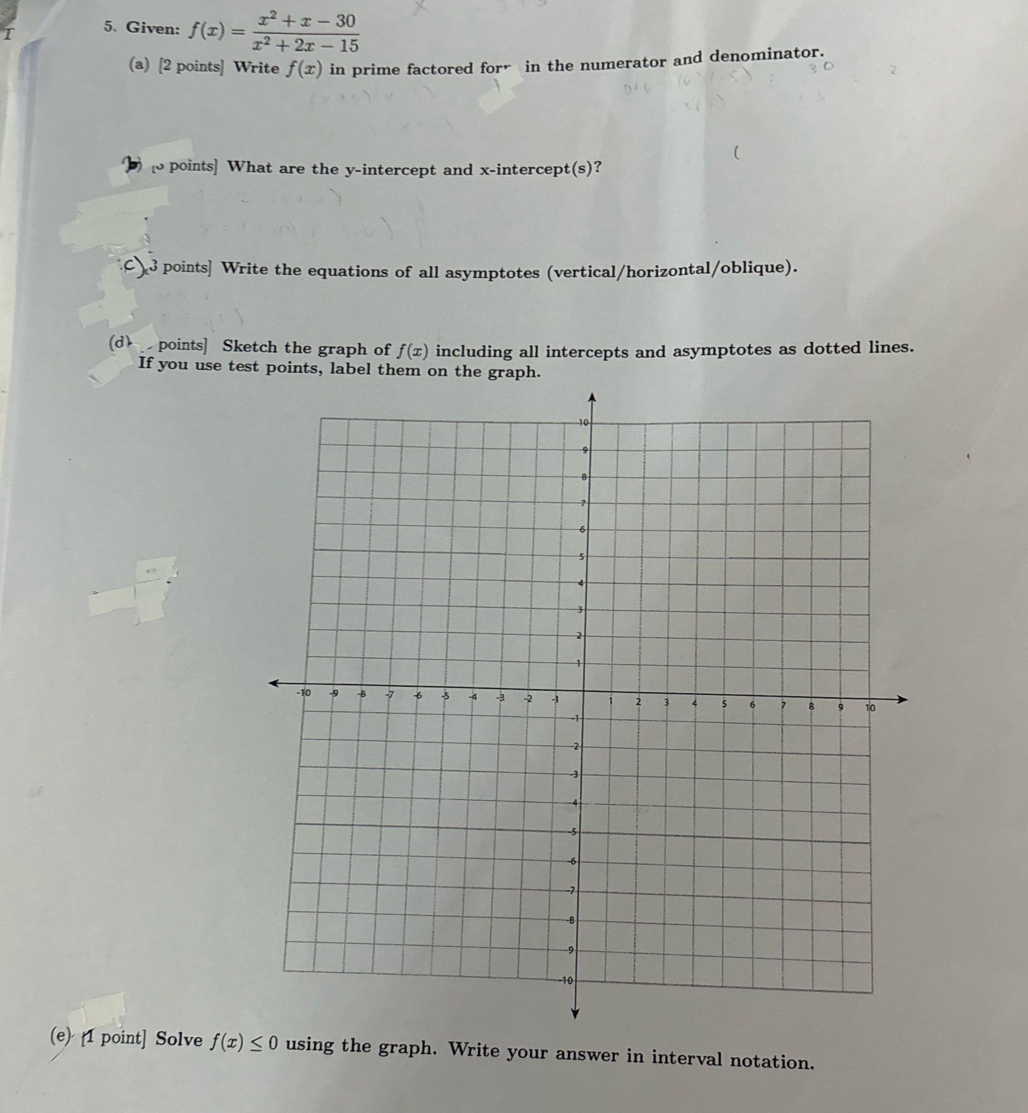  5. Given: f(x) = - 12 + x - 30 12