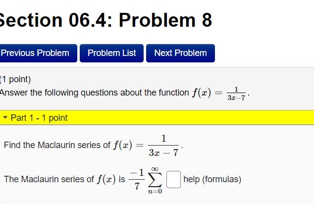 Find the first three nonzero terms of the Maclaurin series for f(x)