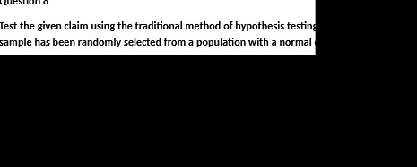 hypothesis testing sample has been randomly selected from a population with a