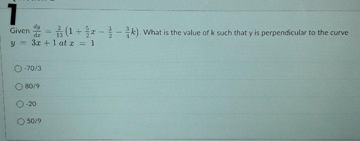 function g(x) = 3v/9 O 2 O 1/2 Oo 09Given dy 2