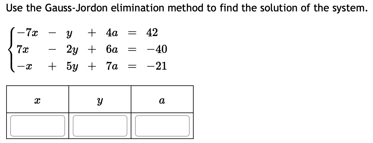 If there isn't a solution, then be sure to put "no solution"