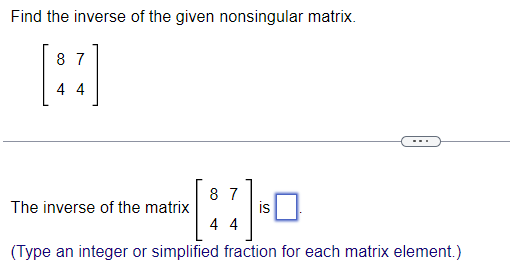 your choice. O A. Cramer's Rule is applicable. The solution is x
