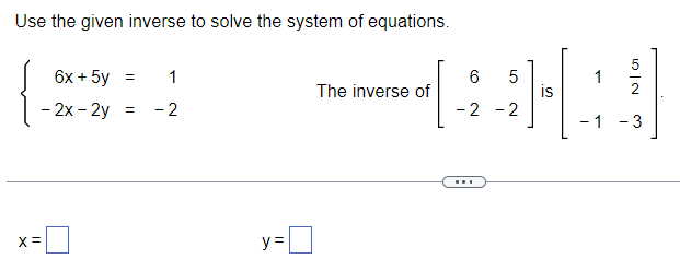 Rule is not applicable.Solve the system of equations using Cramer's Rule if