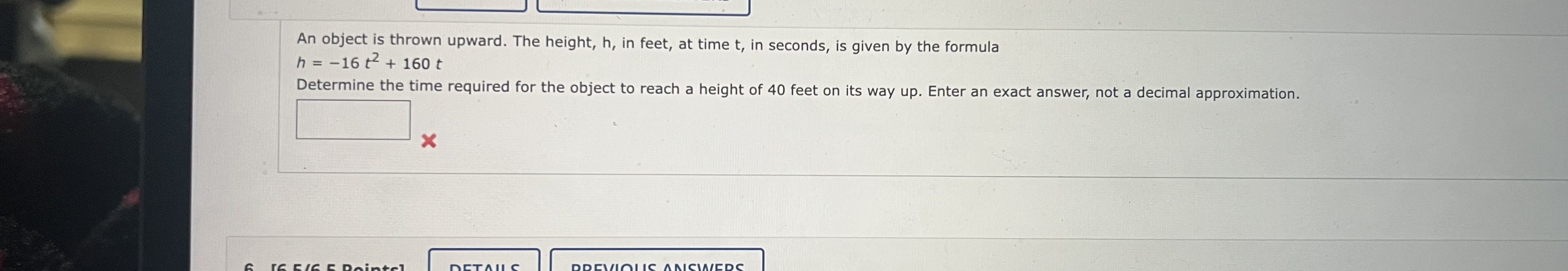 y = -4. Answer the following: a) Write the area of the