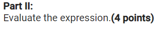 below to demonstrate that this is an identity. (12 points) Calculation Reason