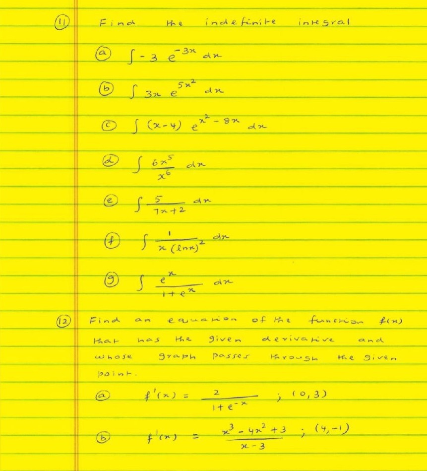 I need help with this. All work including the algebra. Thank you.