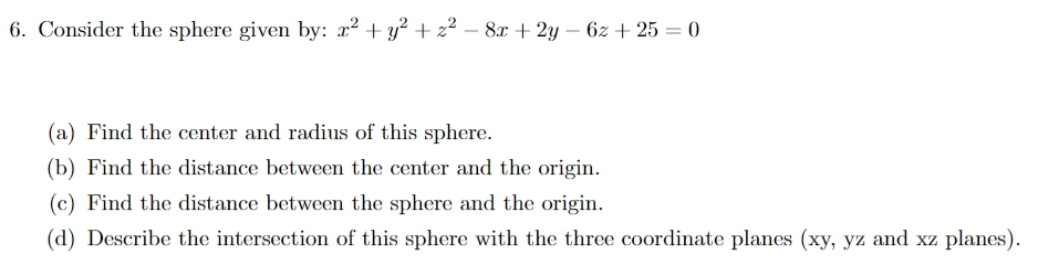 17) (e) Determine if the lines intersect and if yes, nd the