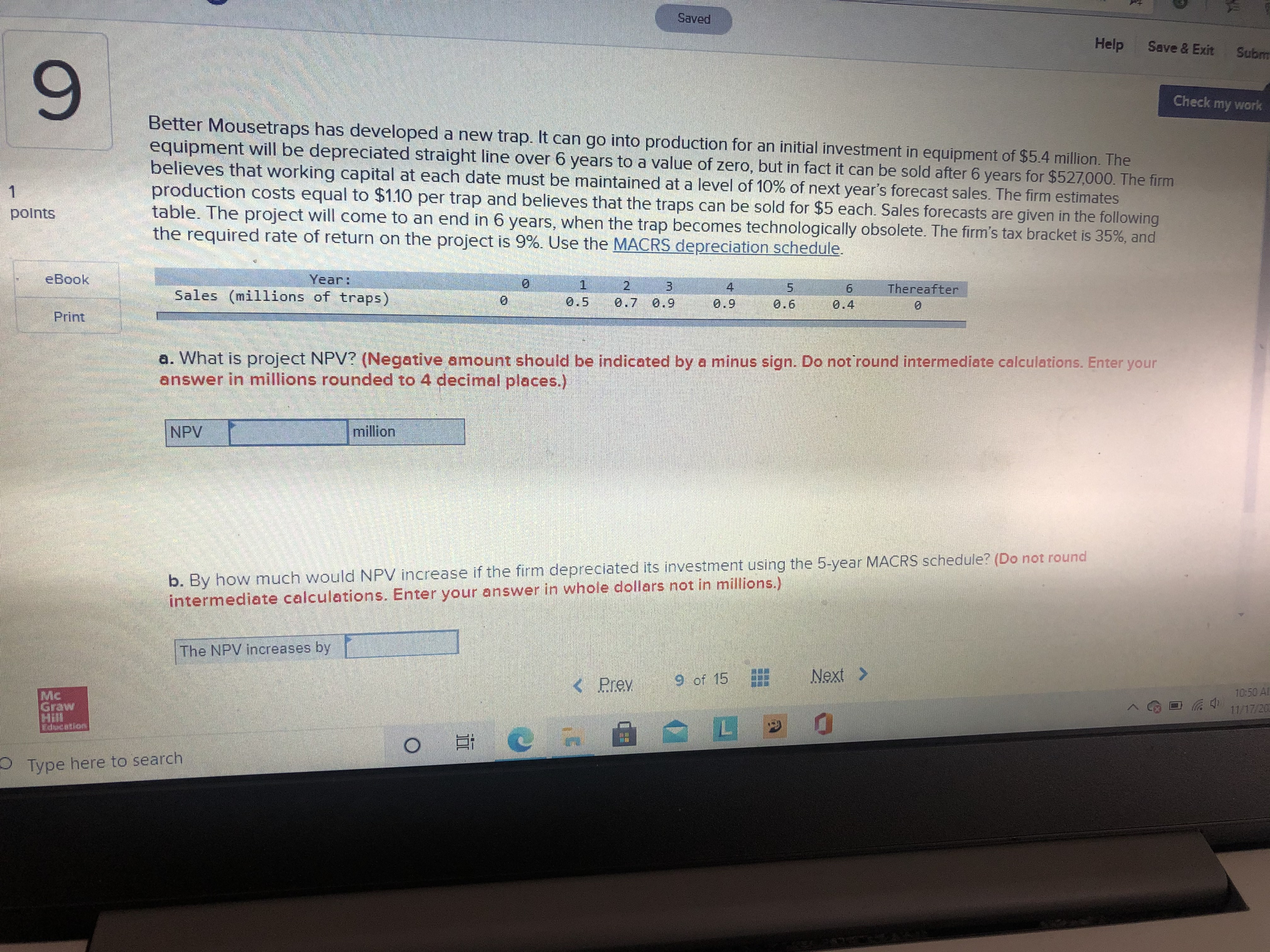 the company goes into production of its new product. The obsolete equipment,