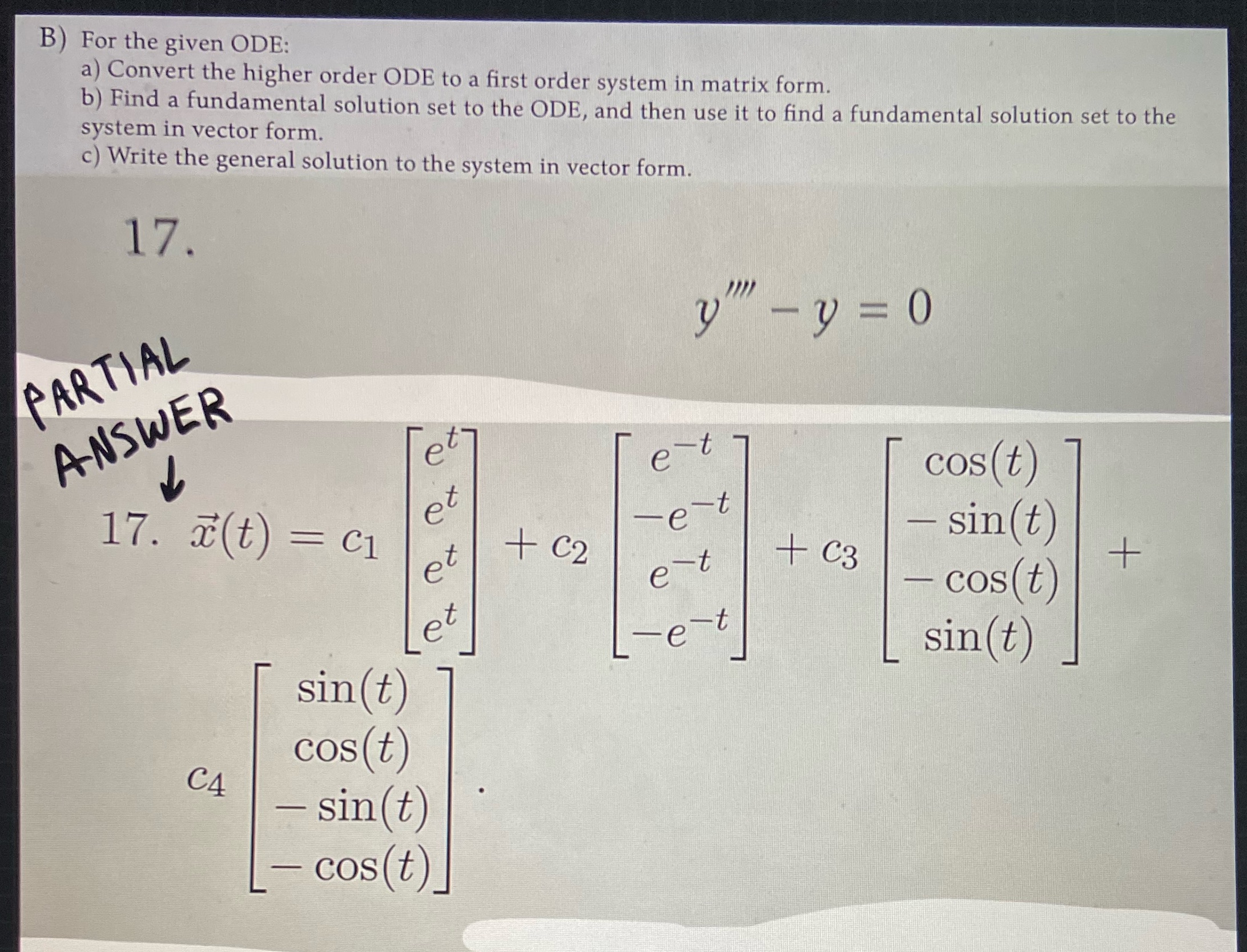 Please solve part A B and C for the given problem .