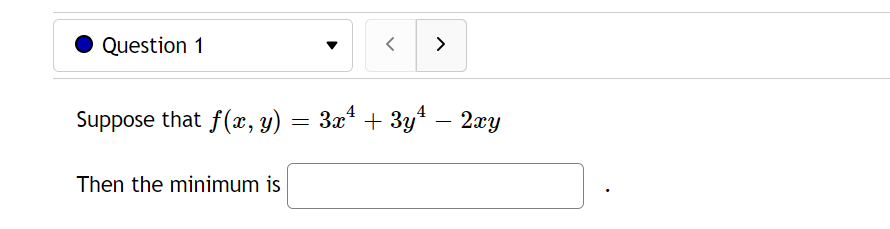 Saddle points: ' ' I Question 3 v [3 0/1 pt A