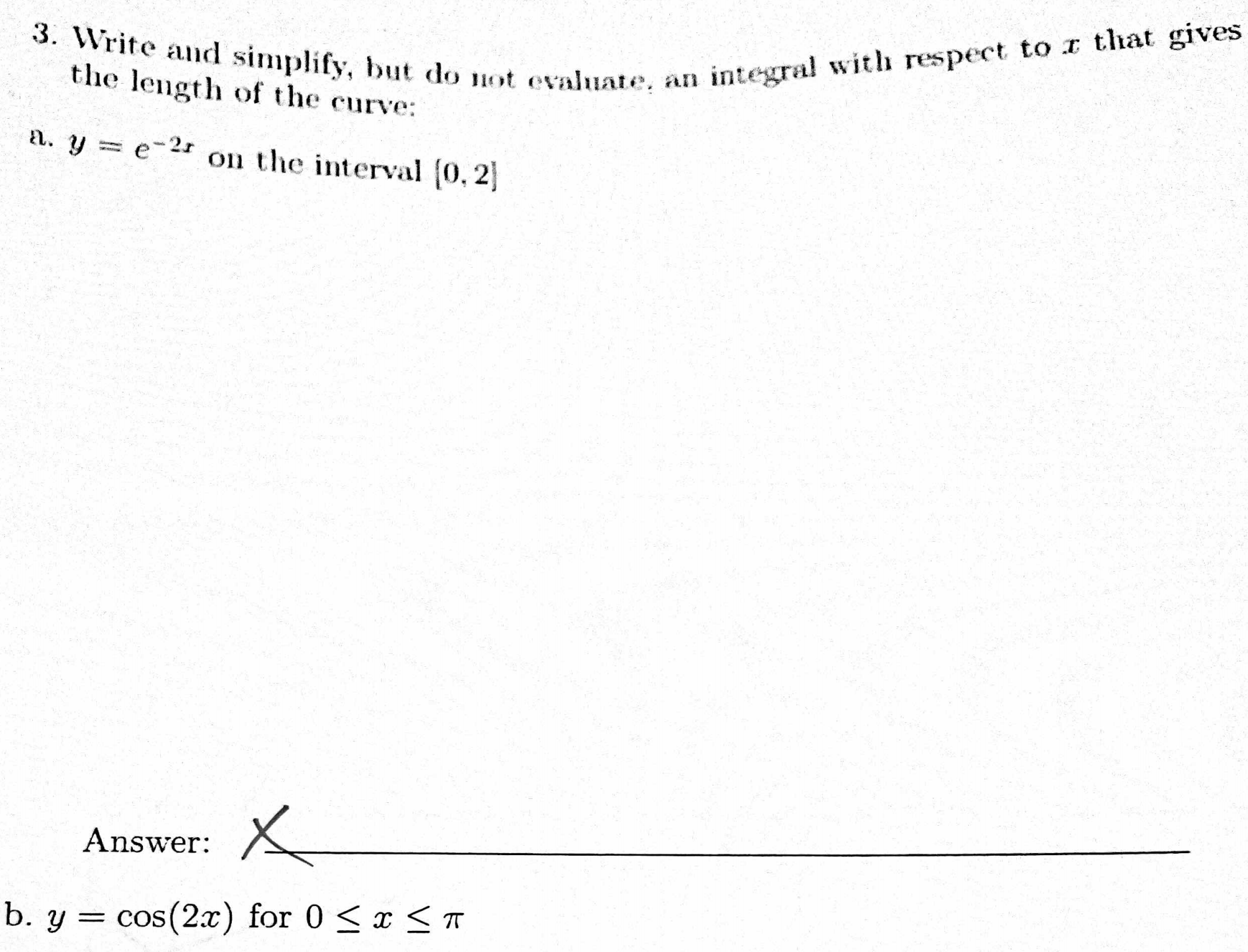 I need it asap 3. Write and simplify, but do not evaluate,